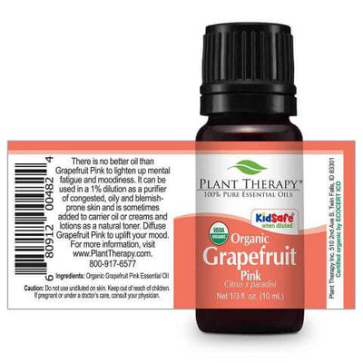 Grapefruit Pink Organic Essential Oil 10 mL