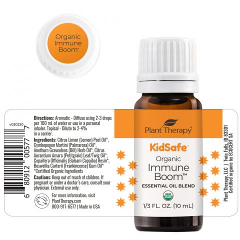Immune Boom Organic KidSafe Essential Oil 10 mL