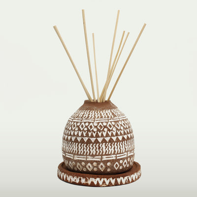 Reed Diffuser Set Terracotta White